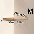 Scalloped Corner Shelves Floating Wall Shelf Storage Rack Wooden Wall Decor Bedroom Living Room Kitchen  Home Decorations Ledge