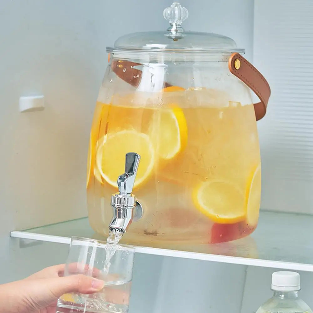 Portable Cold Water Dispenser with Tap – 3L & 5L PET Juice Pitcher for Home, Office, Parties
