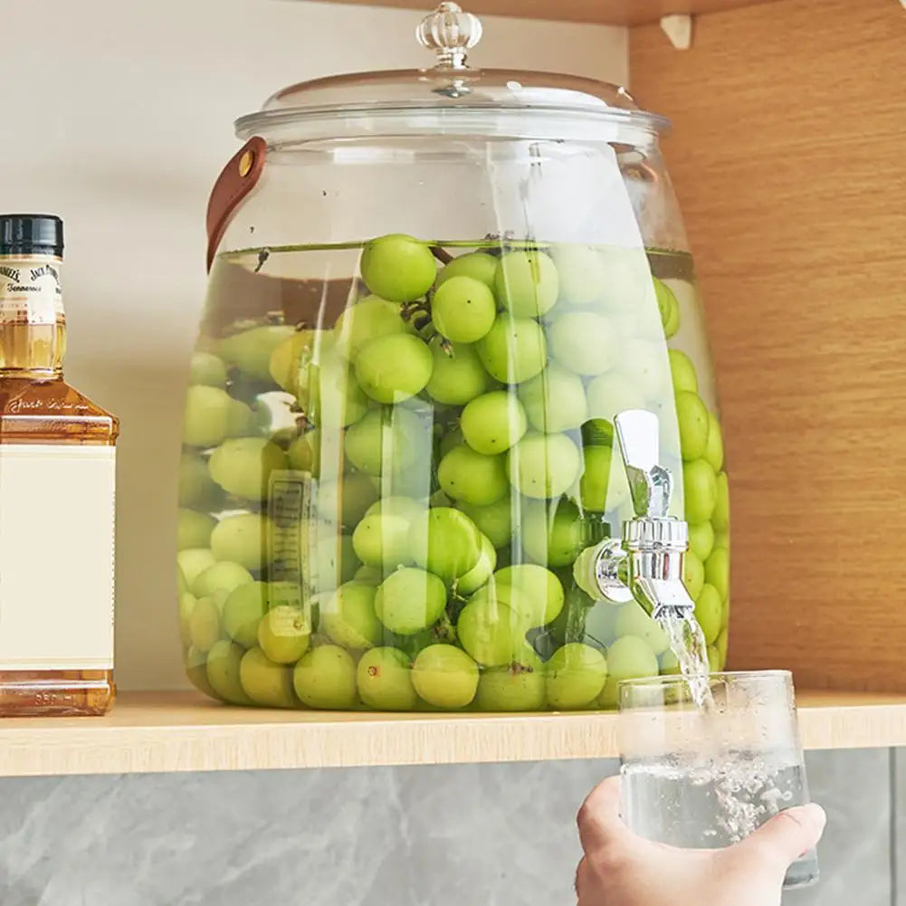 Portable Cold Water Dispenser with Tap – 3L & 5L PET Juice Pitcher for Home, Office, Parties